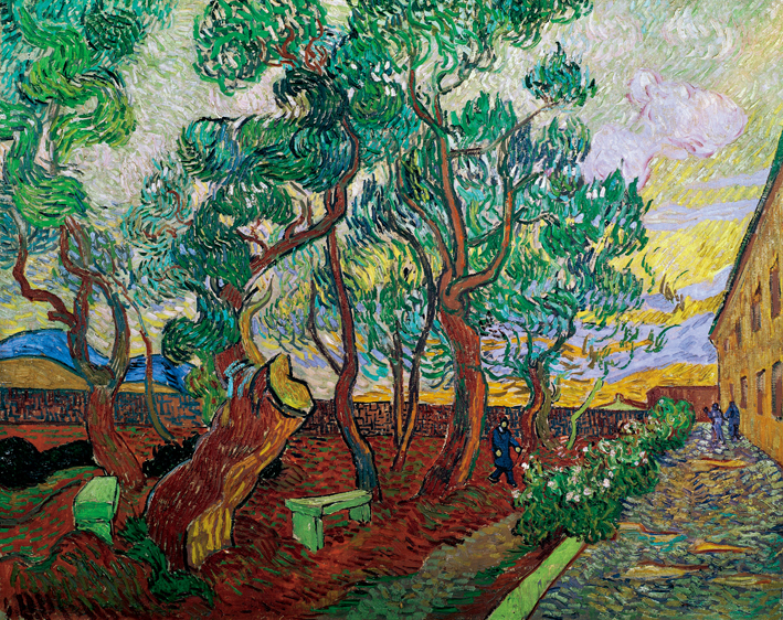  文森特·威廉·梵高  Vincent Willen Van Gogh —— 圣保罗医院的公园 (6)